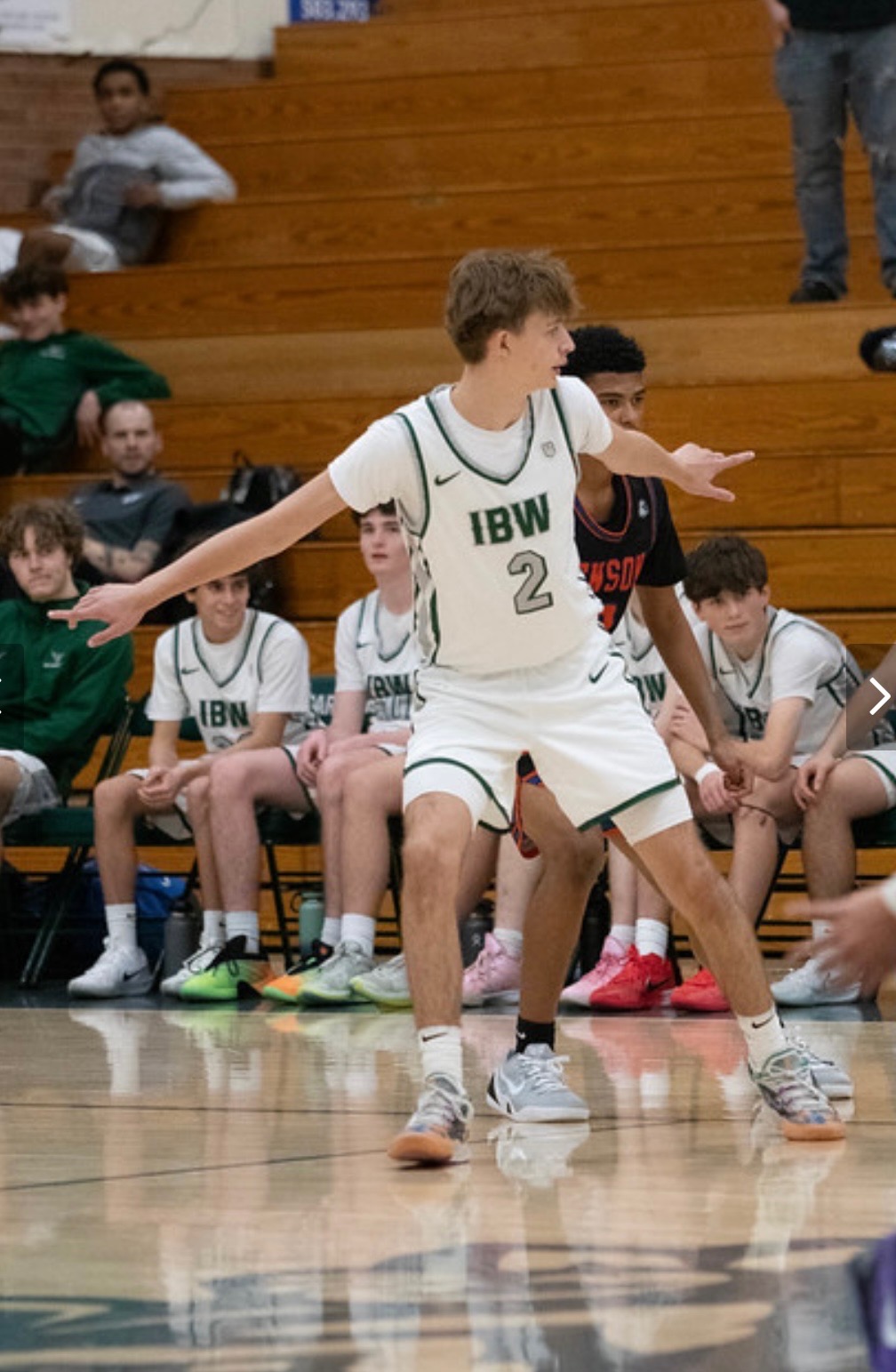 Coach Liam in defensive stance